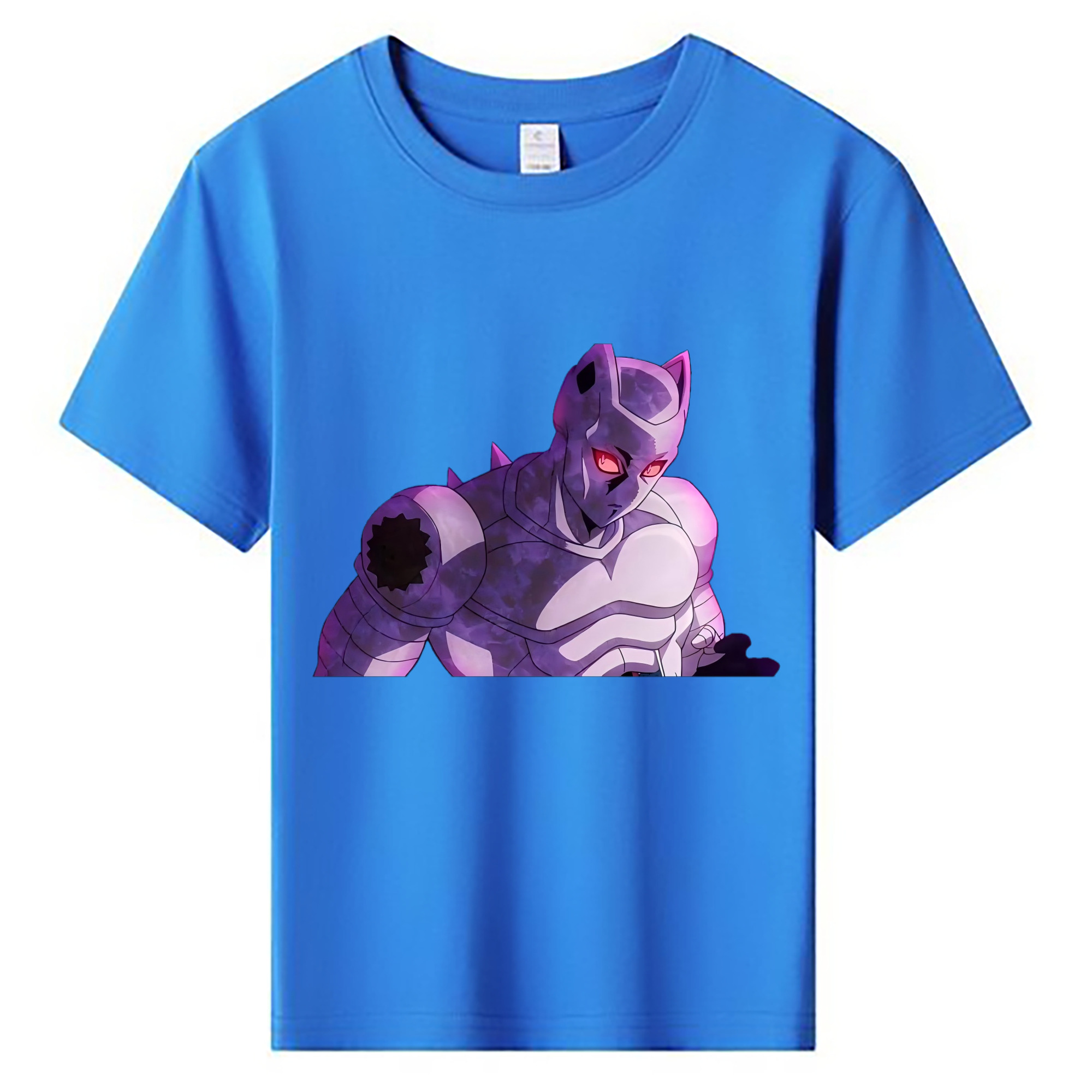 （画像用） ジョジョの奇妙な冒険 きら よしかげ JoJo's Bizarre Adventure Kira Yoshikage 綿100％キッズTシャツ（フロントプリント）